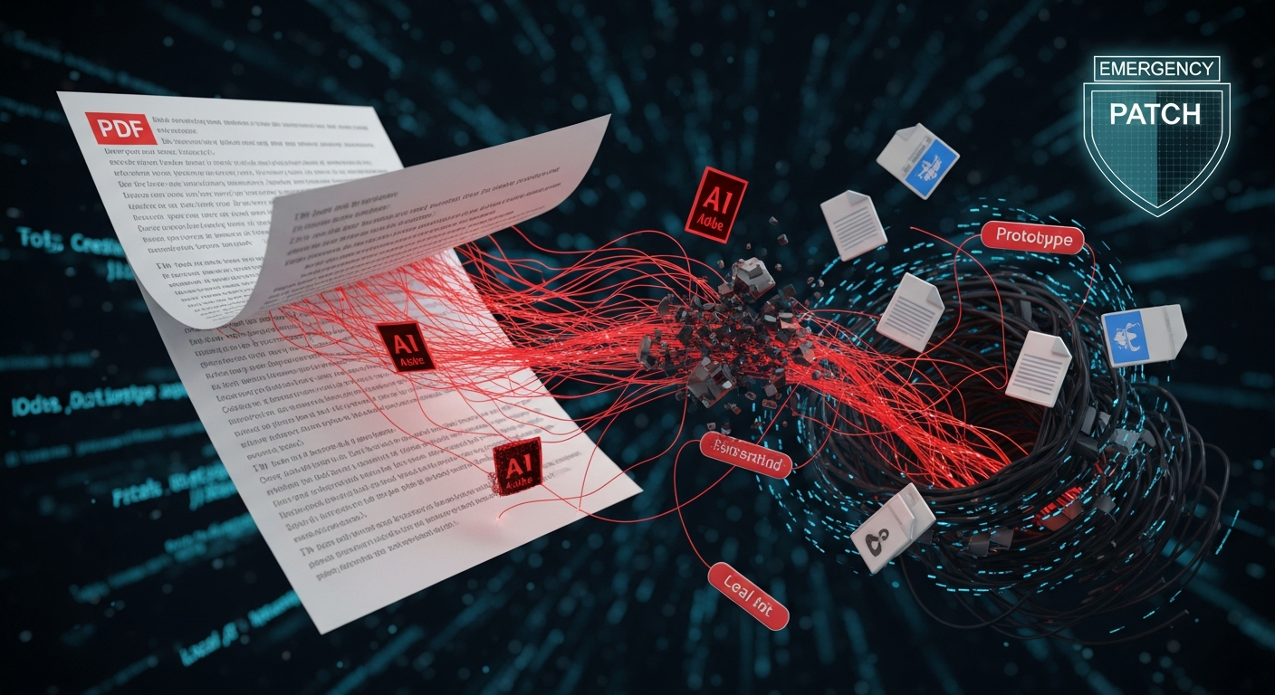 Adobe Acrobat Reader ゼロデイ CVE-2026-34621 ─ PDFを開くだけでローカルファイル窃取・任意コード実行