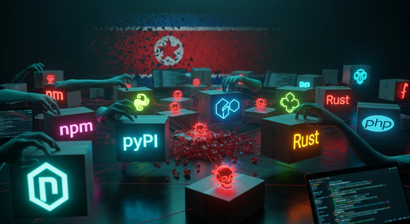 北朝鮮「Contagious Interview」— npm・PyPI・Go・Rust・PHPに1,700本超の偽パッケージを展開